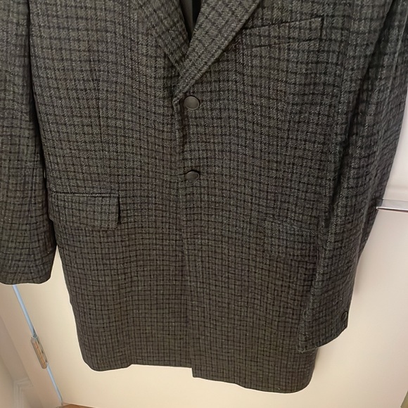 Rag & Bone Rory men’s coat size 42 plaid wool notch lapel coat - preowned US L - Picture 2 of 5
